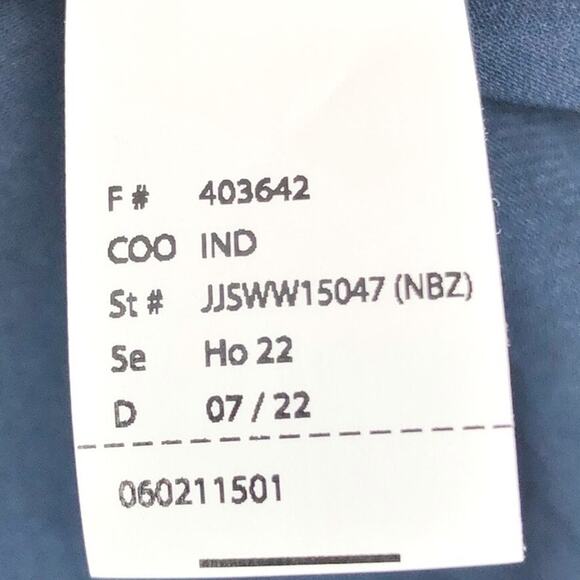 JESSICA SIMPSON Women's Shiloh Shirt Dress L Navy Blue Long Sleeve V Neck NWT - Picture 12 of 12